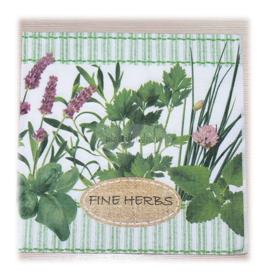 529 салфетка 33х33см Fine herbs